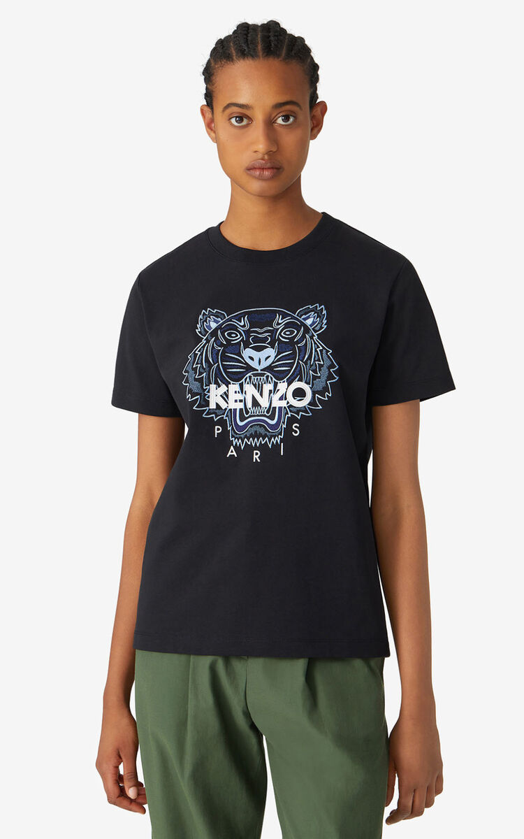 大阪店舗KENZO Tシャツ 虎 刺繍　黒 Tシャツ/カットソー(半袖/袖なし)
