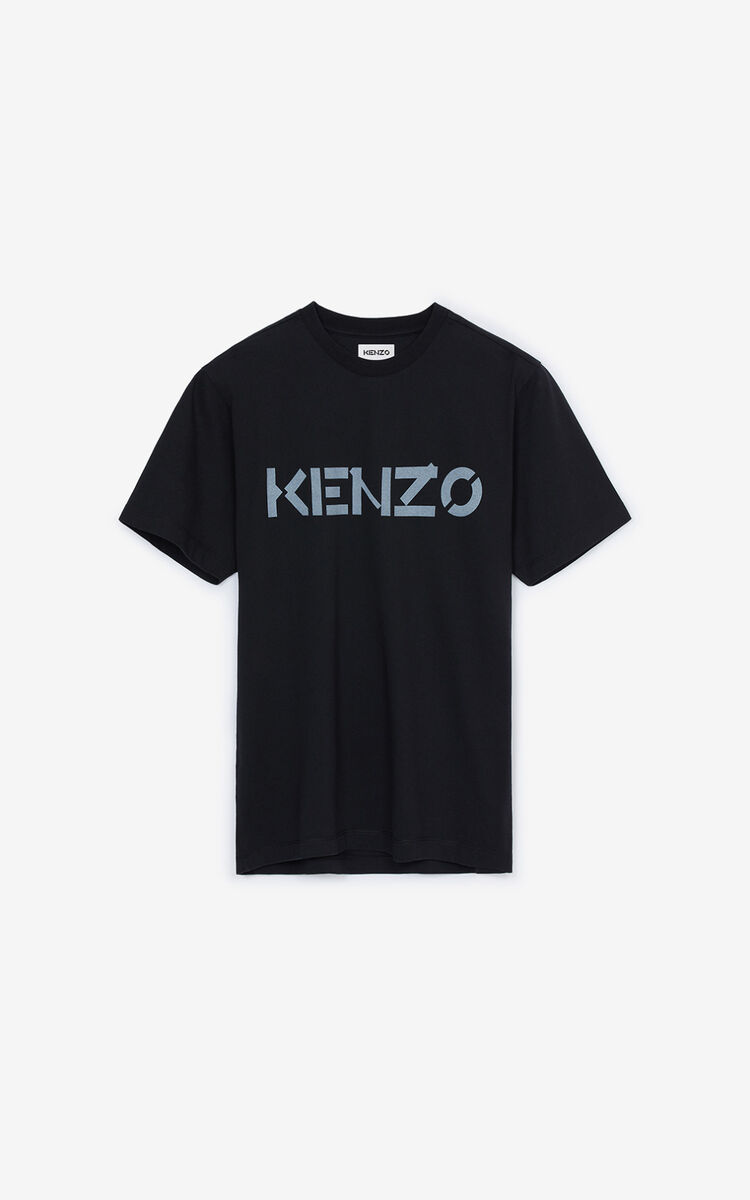 11,025円【希少XLサイズ】ケンゾー☆プリント フラワー ロゴ 半袖 tシャツ 黒