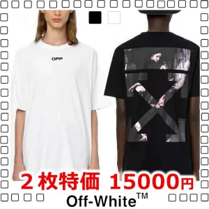 2枚大特価 Off-White 2020SS CARAVAGGIO ARROWS S/S OVER オフホワイト Tシャツ black white ２色