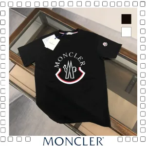 MONCLER モンクレール スタッドロゴ Tシャツ 半袖 クルーネック 2色