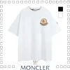 MONCLER モンクレール バックレタリングロゴプリントTシャツ 半袖 コットン 2色