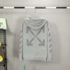 OFF-WHITE Diagonal Cashmere Hoodie オフホワイト パーカー フーディ ブラック グレー