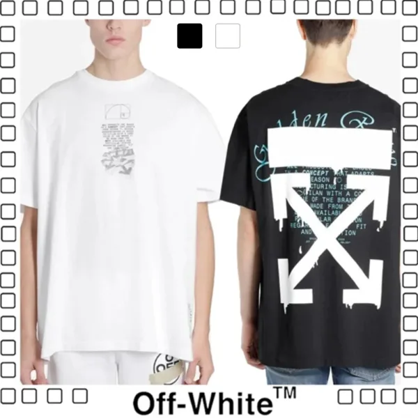 Off-White 20SS DRIPPING ARROWS S/S OVER TEE オフホワイト Tシャツ black white 2色