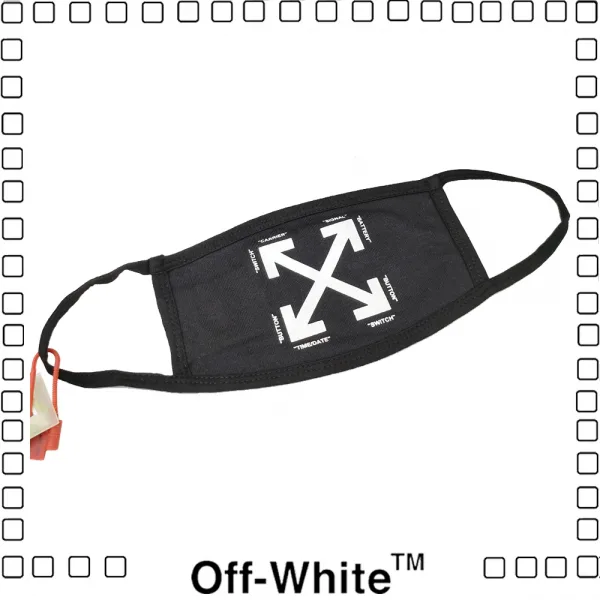 Off-White ARROW LOGO MASK ロゴマスク オフホワイト アローズ ロゴマスク ブラック