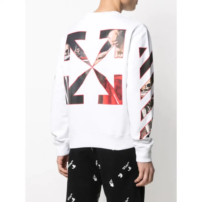 Off-White CARAVAGGIO COTTON SWEATSHIRT オフホワイト カラヴァッジョ