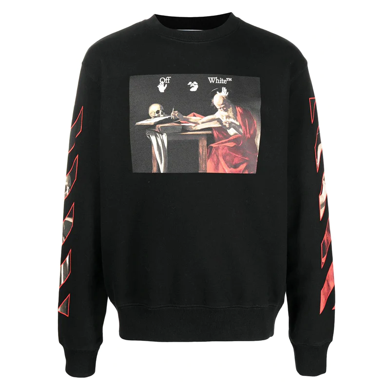 Off-White CARAVAGGIO COTTON SWEATSHIRT オフホワイト カラヴァッジョ