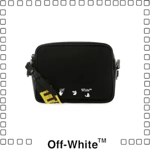 Off-White CROSSBODY BAG オフホワイト ナイロンクロスボディバッグ メンズ ショルダーバッグ ブラック OMNA049E20FAB001 1001
