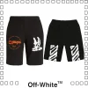 Off-White Cartoon print bermuda track オフホワイト ショートパンツ ハーフ ショーツ ハリーザバニー ブラック