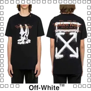 Off-White Harry the Bunny オフホワイト Tシャツ 半袖 クルーネック コットン メンズ black