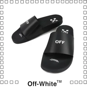 Off-White STAMP SLIDER オフホワイト サンダル スリッパ スタンプ ロゴ メンズ black