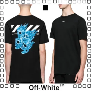 Off-White T-SHIRT Tシャツ オフホワイト ロゴ Tシャツ 半袖Tシャツ メンズ ブラック
