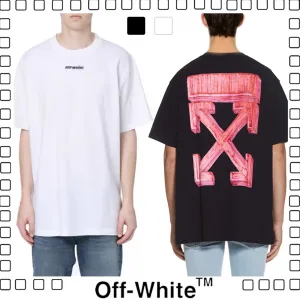 Off-White c/o VIRGIL ABLOH 20FW オフホワイト ロゴ プリント Tシャツメンズ ブラック ホワイト