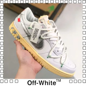 Off-White x Nike DUNK LOW Lot 1/50 オフホワイト ナイキ スポーツシューズ スニーカー ホワイト DM1602-127