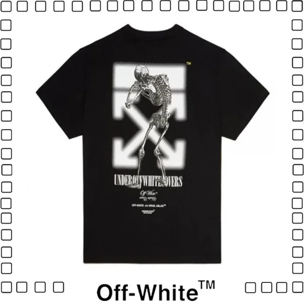 Off-White x Undercover Skeleton Dart T-Shirt オフホワイト Tシャツ メンズ ブラック ホワイト
