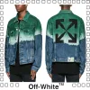 Off-white OW 20FW オフホワイト 秋用 薄手 デニムジーンズコート ジャケットコート ２色 おしゃれ 矢印 グリンー/ブルー