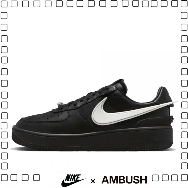 50%OFF AMBUSH × Nike Air Force 1 Low "Black" アンブッシュ × ナイキ エアフォース1 ロー ブラック