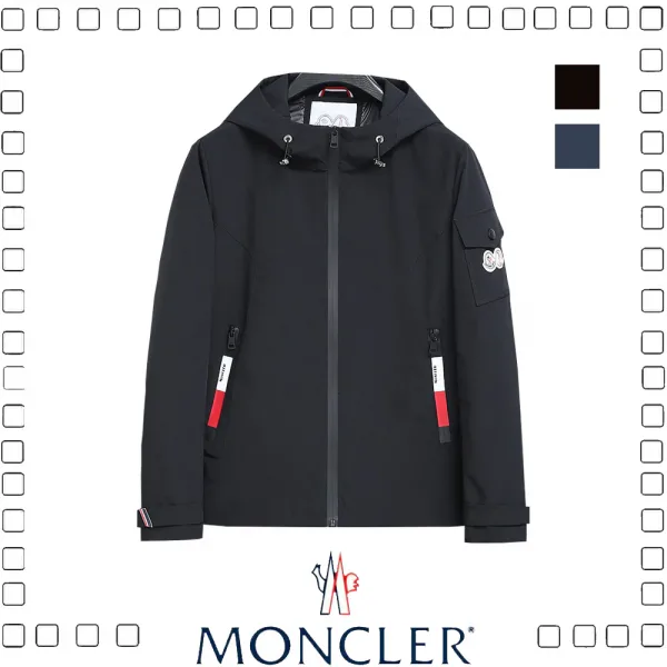75% MONCLER モンクレール メンズ ナイロンブルゾン ジャケット フード付き 2色