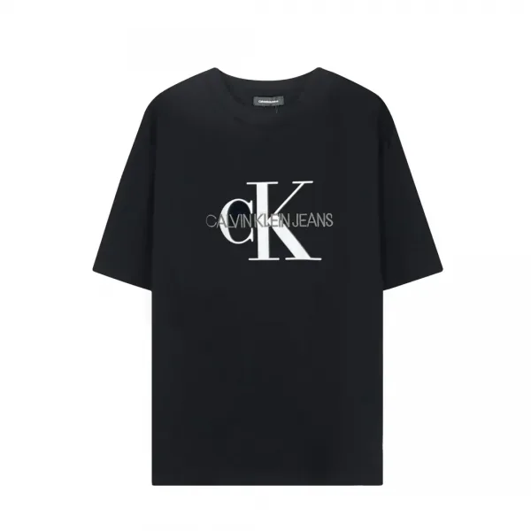 CALVIN KLEIN ストレートフィット モノグラム ロゴ 半袖Tシャツ