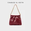 Charles&Keith Duo ドゥオ ブレードチェーンハンドルホーボーバッグ (2)