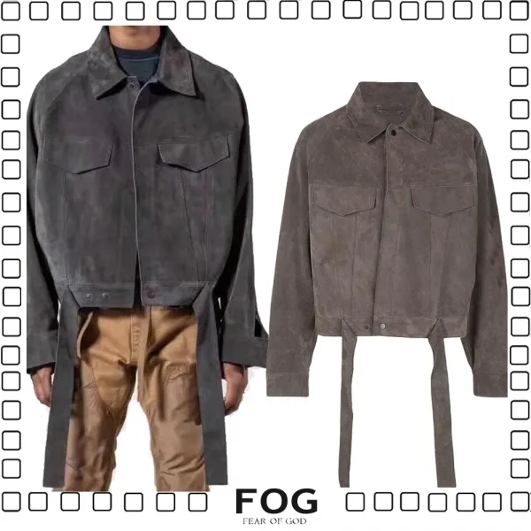 FOG Fear Of God 6th Ultra Trucker フィアオブゴッド スエード コート ジャケット コーチジャケット メンズ gray