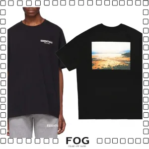 FOG Fear Of God essentials フィアオブゴッド メンズ Tシャツ black