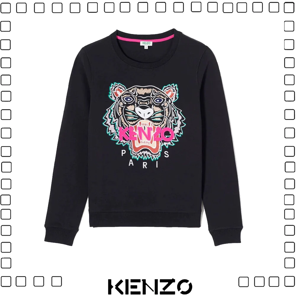 KENZO ケンゾー タイガー 刺繍ロゴ スウェットシャツ レディース