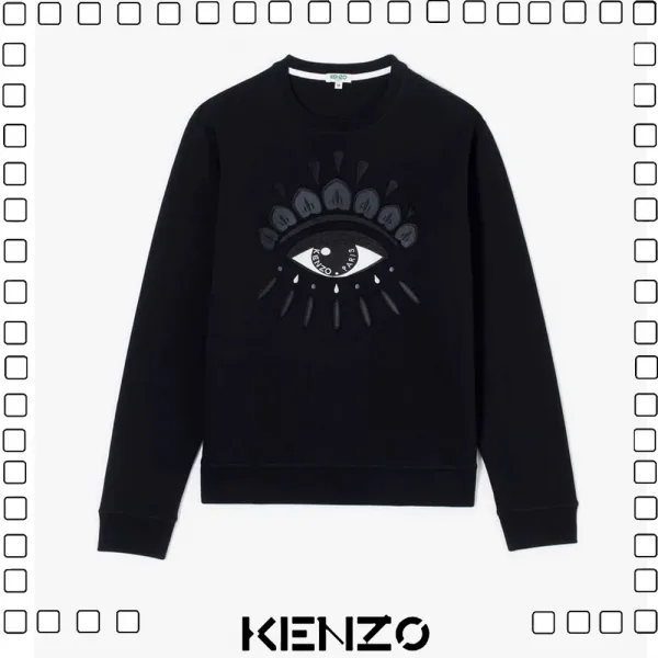 KENZO ケンゾー EYE スウェットシャツ トレーナー 長袖 メンズ BLACK