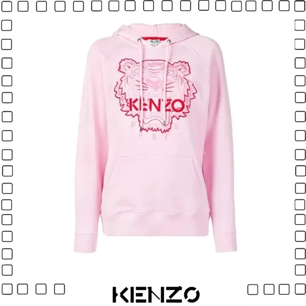 KENZO ケンゾー TIGER HOODIE ロゴパーカー レディース ピンク PINK