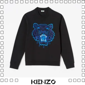 KENZO ケンゾー TIGER SWEATSHIRT タイガー 刺繍 スウェットシャツ メンズ BLACK