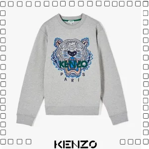 KENZO ケンゾー TIGER SWEATSHIRT タイガー 刺繍 スウェットシャツ メンズ グレー
