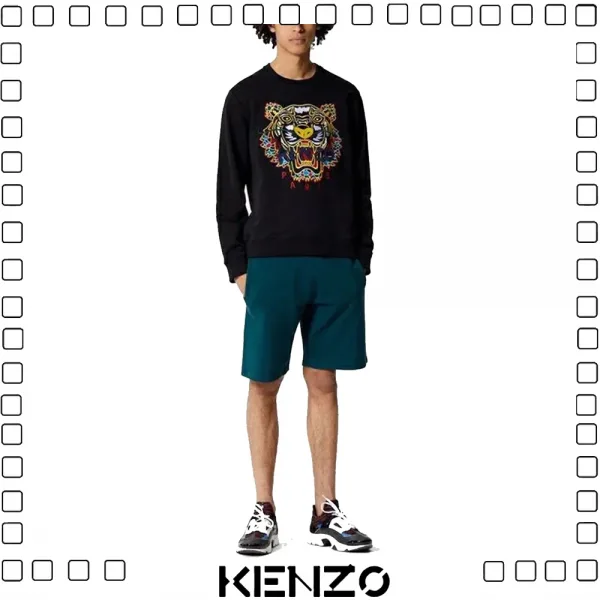 KENZO ケンゾー TIGER SWEATSHIRT タイガー 刺繍 スウェットシャツ メンズ ブラック