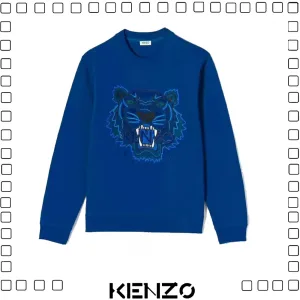 KENZO ケンゾー TIGER SWEATSHIRT タイガー 刺繍 スウェットシャツ メンズ ブルー