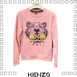 KENZO ケンゾー TIGER SWEATSHIRT タイガー 刺繍 スウェットシャツ レディース ピンク