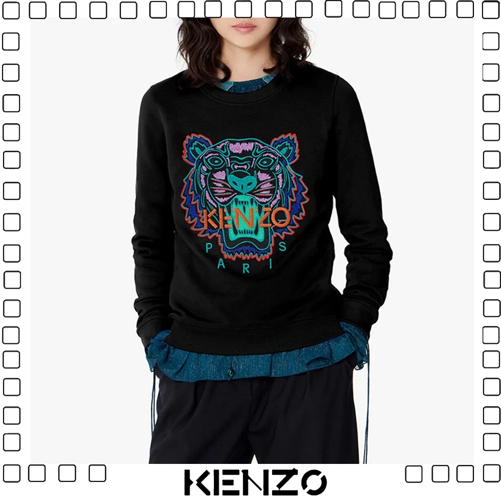 KENZO ケンゾー タイガー 刺繍 スウェット トレーナー レディース ...