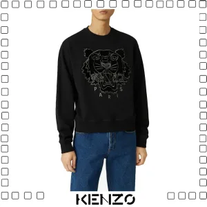 Kenzo ケンゾース Tiger Sweatshirt ケンゾース タイガー ウェットシャツ ブラック