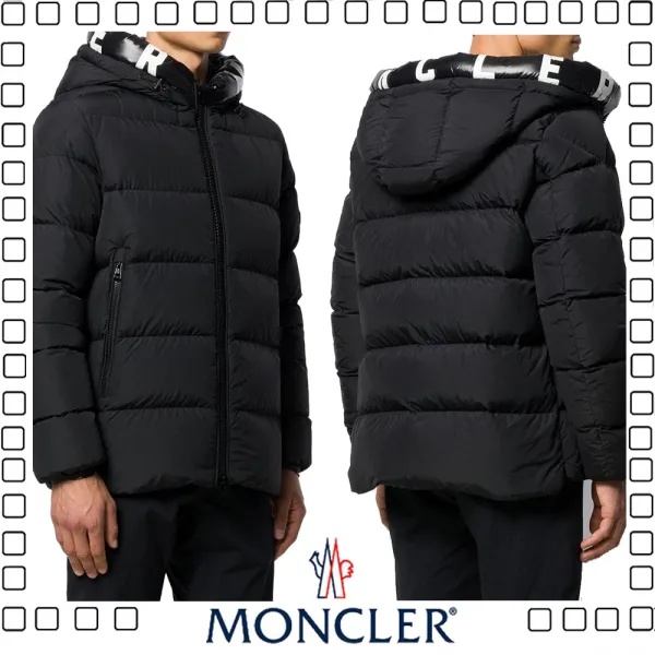 MONCLER モンクレール DUBOIS アウトレット フード付きダウンジャケットメンズ ブラック ホワイト２色