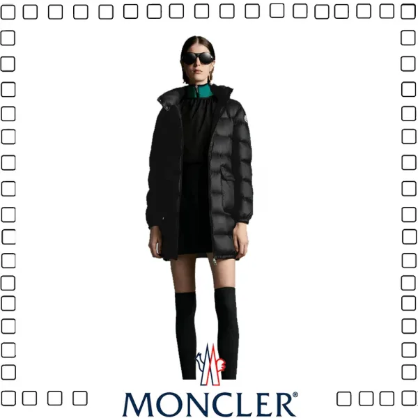 Moncler モンクレール ショートダウンジャケット Abricotier レディース ブラック