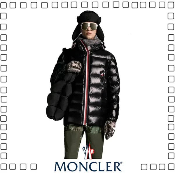 Moncler モンクレール ショートダウンジャケット Courcillon 男女兼用 ブラック