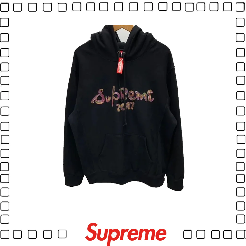 SUPREME シュプリーム BRUSH LOGO HOODIE ブラシロゴパーカー 2色