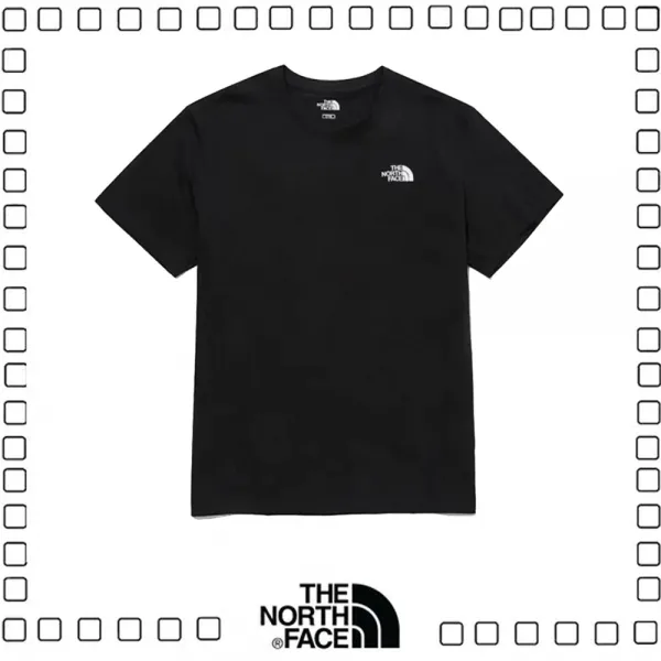 THE NORTH FACE DAILY LOGO クルーネック Tシャツ半袖 男女兼用 男女兼用 ブラック