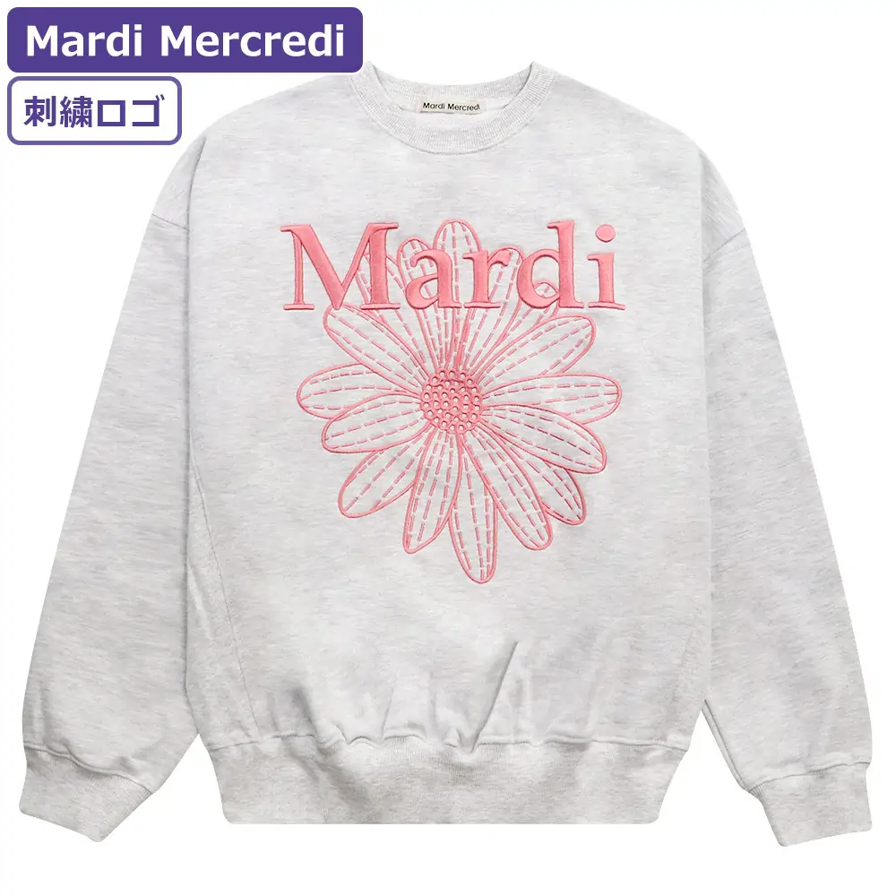 【低価超激安】Mardi Mercredi マルディ トレーナー　OTMEAL_BLACK トップス