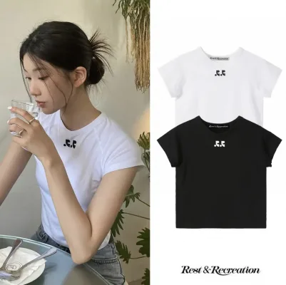 Rest & Recreation RR LOGO CROP T-SHIRT レストアンドレクリエーション Tシャツ 半袖 レディース 韓国ブランド