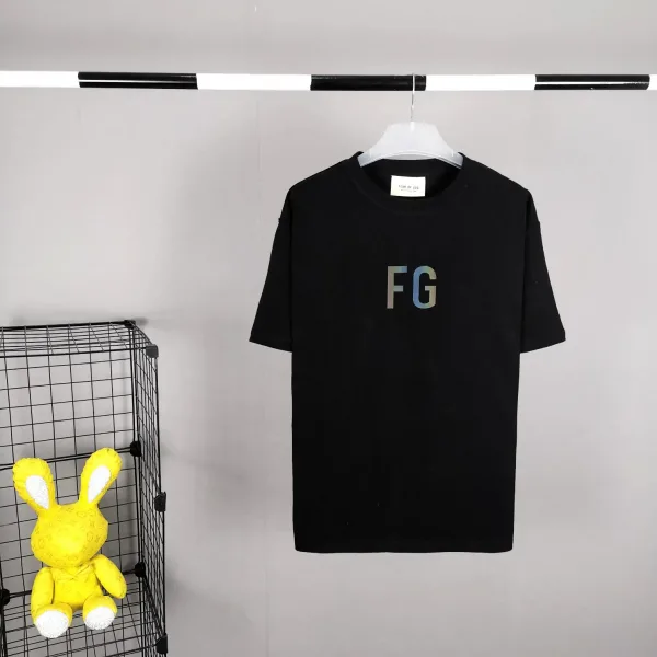 Fear Of God 6th Sixth Collection 3M Reflective FG Logo Tee フィアオブゴッド Tシャツ ロゴ インサイドアウト ブラック