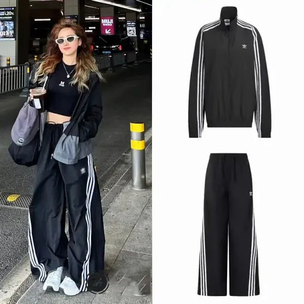 【2枚大特価】adidas Originals Oversized Track Top JJ3361+adidas Originals OVSZ TRACK PANT JJ3359 上下セット