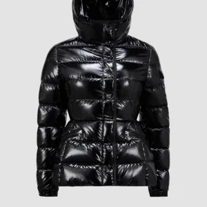 baranteショートダウンジャケット-レディース-ブラック-moncler