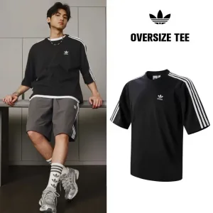 adidas Originals Oversize Tee アディダス オリジナルス アディカラー オーバーサイズ Tシャツ 半袖 ブラック