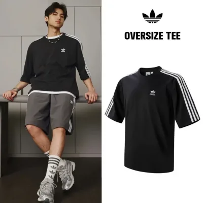 adidas Originals Oversize Tee アディダス オリジナルス アディカラー オーバーサイズ Tシャツ 半袖 ブラック